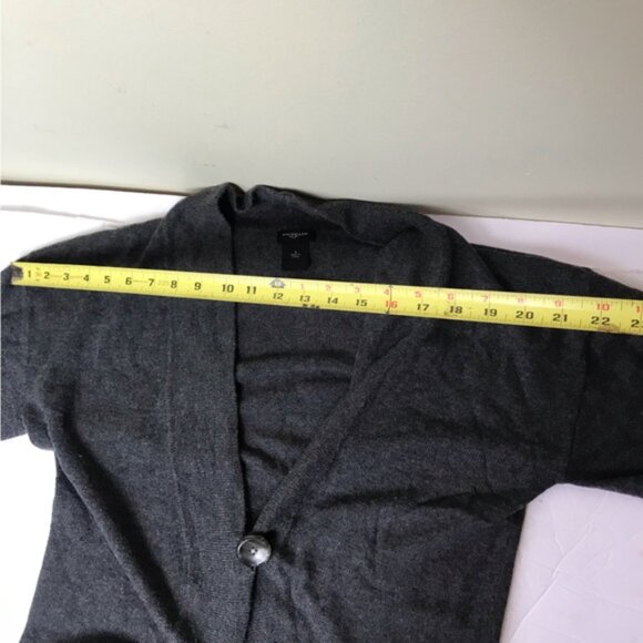 Ann Taylor Y2K Wool Round Hem Ballon Sleeve Cardigan Sweater Top Button Oversize - Picture 9 of 12